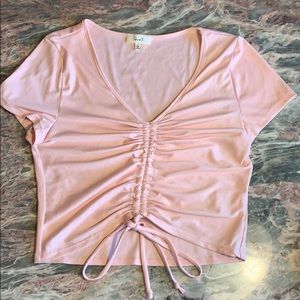 Light pink crop top